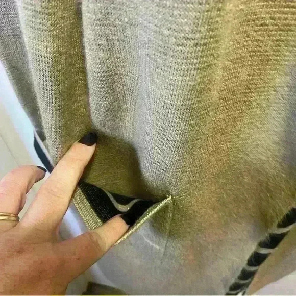 Tan Cream Black Colored Apt. 9 Long Cardigan - Picture 9 of 10